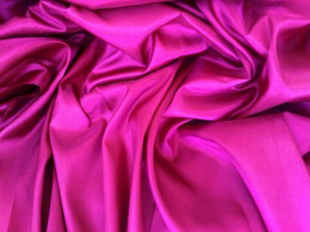 Deep Pink Fuchsia Faux Silk Taffeta 60 ...